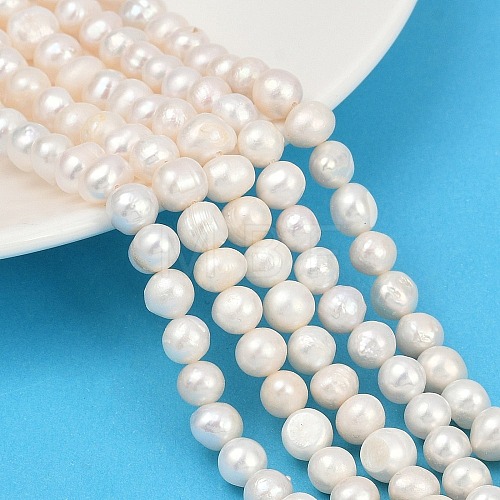 Natural Cultured Freshwater Pearl Beads Strands PEAR-I007-07X-08A-1