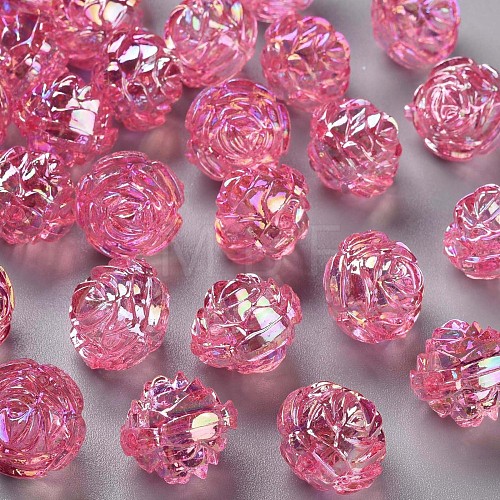 Transparent Acrylic Beads TACR-S154-31C-705-1