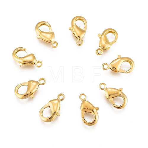 Brass Lobster Claw Clasps KK-902-G-1