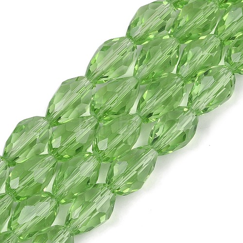 Transparent Imitation Jade Glass Beads Strands GLAA-N005-T10mm-D13-1