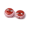 Fuuny Baking Paint Glass Enamel Beads LAMP-Q045-01H-4