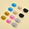 12Pcs 6 Colors Food Grade Eco-Friendly Silicone Beads SIL-CA0002-23-4