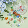 105Pcs 7Colors Transparent Glass Beads GLAA-ME0001-14-5