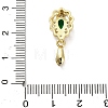 Brass Micro Pave Cubic Zirconia Pinch Bails KK-L229-027G-3