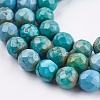 Dyed & Heated Natural Magnesite Beads Strands TURQ-F010-04B-6mm-2