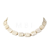 Natural Trochid Shell/Trochus Shell Rectangle Beaded Necklaces for Women NJEW-JN06401-3