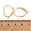 Ion Plating(IP) Brass Leverback Earring Findings KK-U042-21G-3