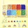 Rainbow Color Seed Beads DIY Earring Making Kits DIY-FS0006-68-7