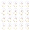 DICOSMETIC 20Pcs Round Plastic Imitation Pearl Cuff Earrings EJEW-DC0001-04-1