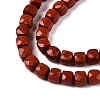 Natural Red Jasper Beads Strands G-N342-130-3