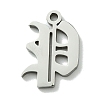 Non-Tarnish 201 Stainless Steel Pendants STAS-B055-01P-P-1