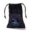 Velvet Tarot Cards Storage Drawstring Bags ZODI-PW0002-06B-3