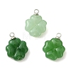 3Pcs 3 Colors Imitation Jade Glass Pendants PALLOY-JF05402-02-1