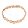 Brass Link Chain Bracelets for Women Men BJEW-P324-01F-KCG-1