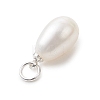 Natural Cultured Freshwater Pearl Rice Charms PALLOY-JF04976-02-5