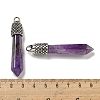 Natural Amethyst Pointed Big Pendants G-F766-02AS-06-3