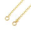 Brass Cable Chain Necklace Making NJEW-D302-80G-2