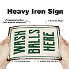 Vintage Metal Tin Sign AJEW-WH0189-292-3