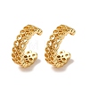 Brass C-Shaped Cuff Earrings EJEW-D332-05B-G-4