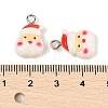 Christmas Theme Opaque Resin Pendants RESI-S08-02I-3