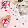 500Pcs 5 Colors Polyester Sponge Heart Shaped Confetti for Party Decoration DIY-CY0003-21A-3