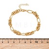 Unisex 304 Stainless Steel Byzantine Chains Bracelets BJEW-G790-05G-5