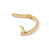Brass Twister Clasps KK-L245-38G-2