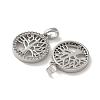 Brass Micro Pave Cubic Zirconia Pendents KK-R210-21P-01-2