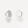 Brass Magnetic Clasps with Loops X-KK-H361-S-NR-5