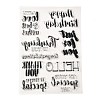 TPR Words Transparent Stamps DIY-G034-01A-2