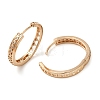 Brass Micro Pave Cubic Zirconia Hoop Earrings EJEW-M238-84KCG-2