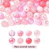 50Pcs 10 Styles Acrylic & Resin Round Beads Sets DIY-YW0012-03A-1