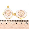 Brass Locket Pendants KK-D232-01G-04-3
