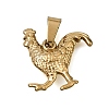 304 Stainless Steel Pendants STAS-G400-01G-06-1