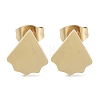 Vacuum Plating 304 Stainless Steel Stud Earrings for Women EJEW-A048-46A-G-1