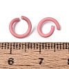 Spray Painted Iron Open Jump Rings IFIN-T017-04B-23-2