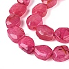 Dyed & Heated Natural Agate Beads Strands G-N359-15A-10-4