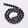 Imitate Austrian Crystal Bicone Glass Beads Strands GLAA-F029-6x6mm-02-2