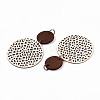 Bohemian Retro Hollow Flat Round Leather Pendants FIND-N007-02A-01-2