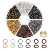 1 Box 6 Color Iron Jump Rings IFIN-PH0001-4mm-08-1
