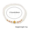 Round Cat Eye & Glass Beaded Stretch Bracelets XO2453-4
