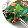 Christmas Theme Cloth Printed Storage Bags ABAG-F010-02A-02-3