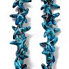 Synthetic Turquoise Dyed Beads Strands G-P507-04Q-1