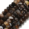 Natural Banded Agate Beads Strands G-Z111-A01-03-3
