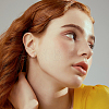 10Pcs 5 Colors 304 Stainless Steel Cuff Earrings EJEW-HS0001-43B-5