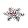 Christmas Alloy Rhinestone Cabochons FIND-U016-03P-01-2