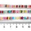 Dyed Natural White Jade & Natural Red Jasper & Synthetic Malachite Beads Strands G-B135-C01-01-4