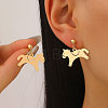 Brass Dangle Stud Earrings WG420D9-01-1