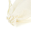Polyester Imitation Burlap Packing Pouches Drawstring Bags ABAG-R005-9x12-13-3