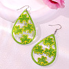 Saint Patrick's Day Acrylic Glitter Powder Dangle Earrings FS-WGA25D9-02-1